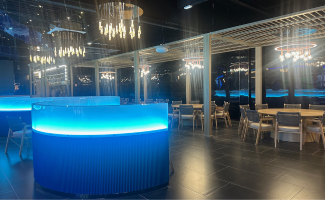 Intérieur  du restaurant Atlantic situé à Chasseneuil