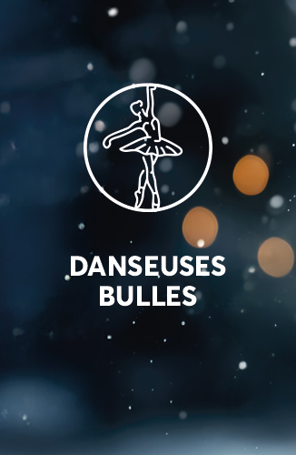 Profitez d'un spectacle de danseuses bulles dans votre centre commercial les portes du futur à Chasseneuil pour Noël
